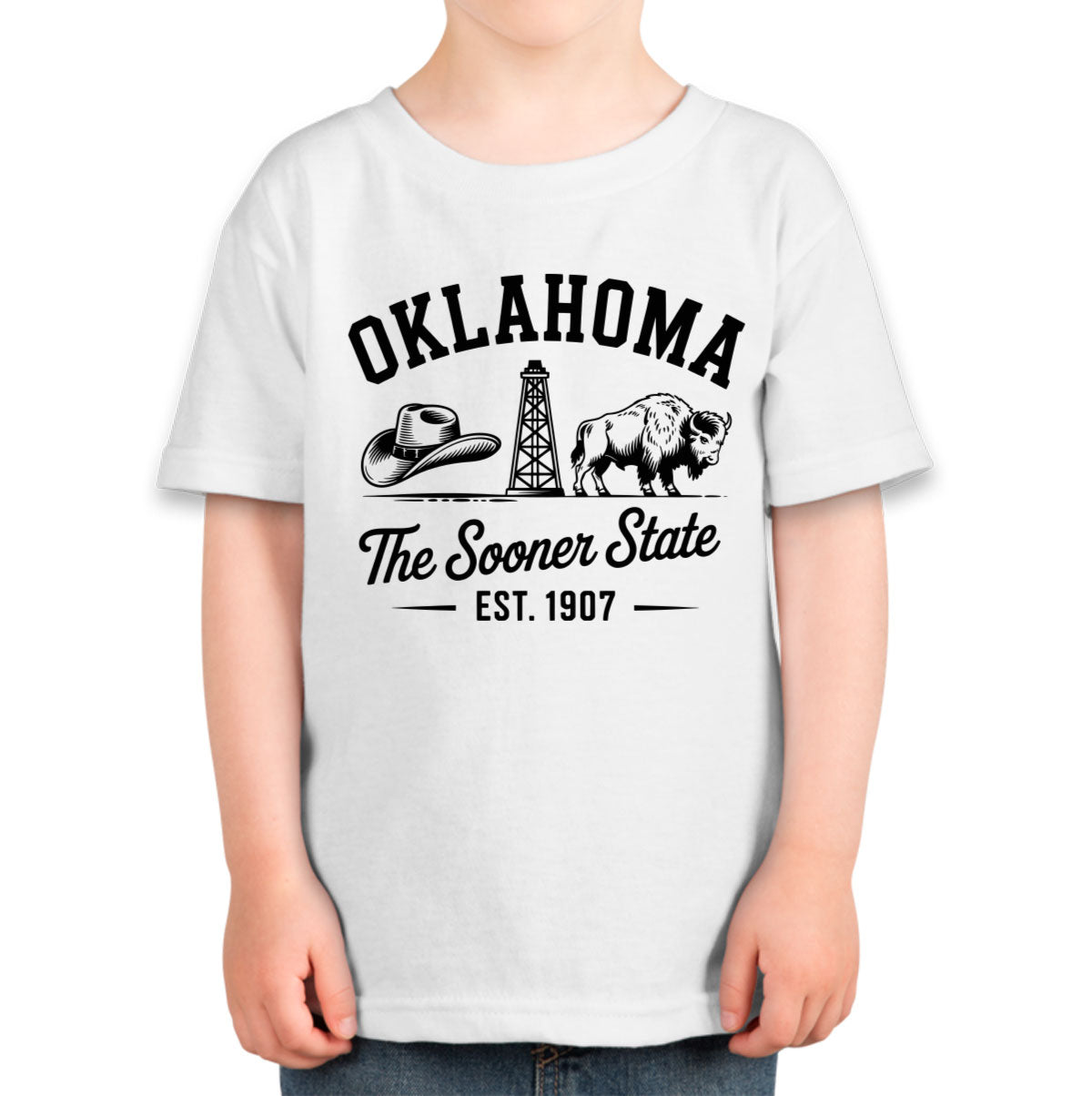 Oklahoma Cityscape Illustration The Sooner State Toddler T-shirt