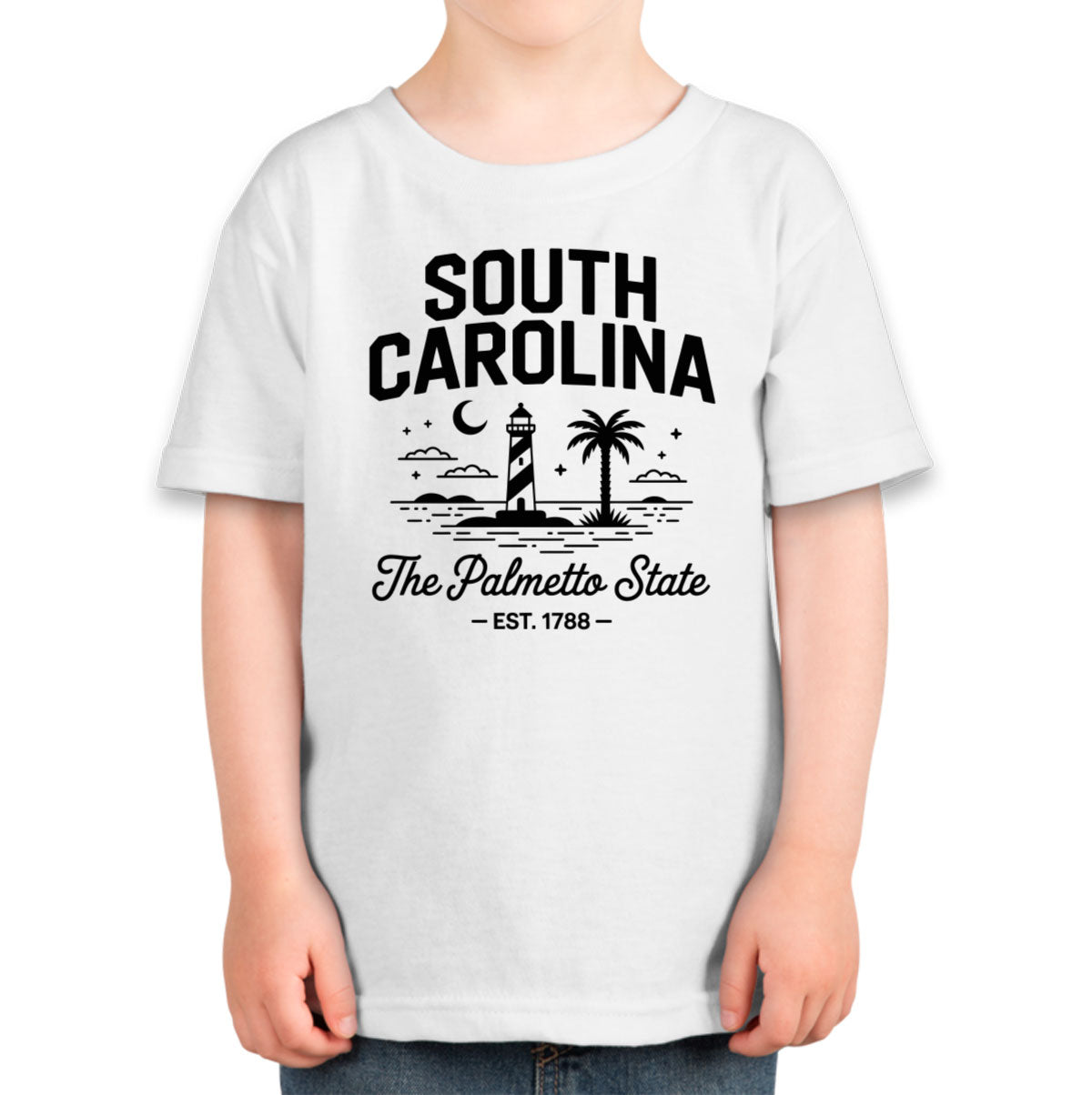 South Carolina Cityscape Illustration The Palmetto State Toddler T-shirt