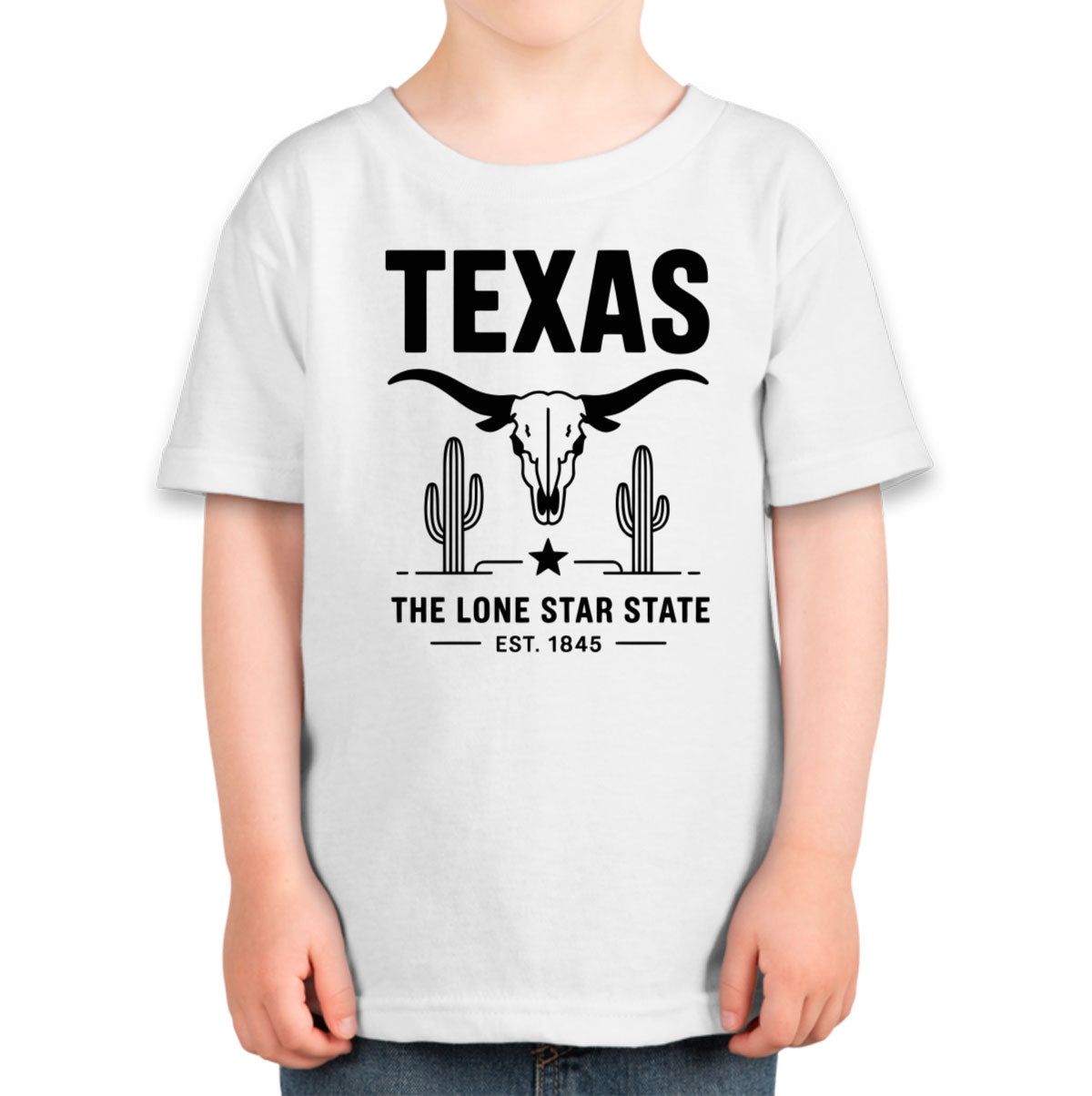 Texas Cityscape Illustration The Lone Star State Toddler T-shirt