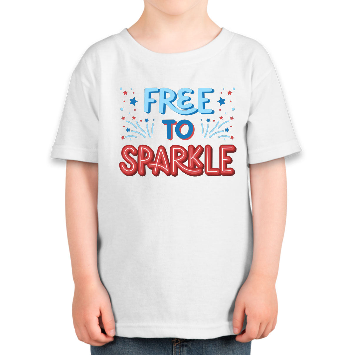 Free To Sparkle Patriotic Toddler T-shirt