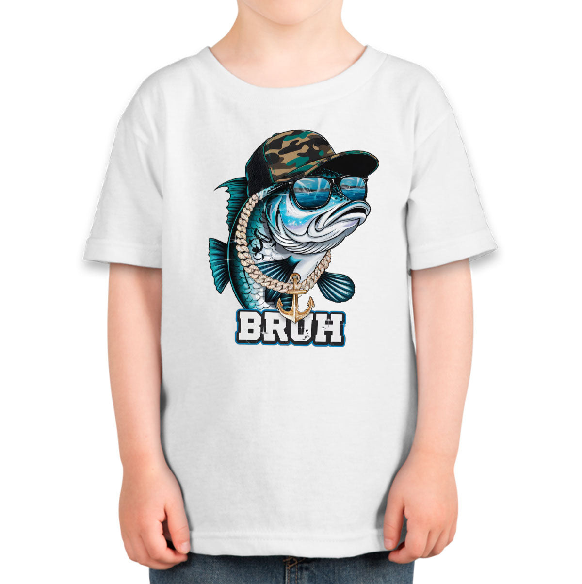 Funny Bass Fishing Toddler T-shirt