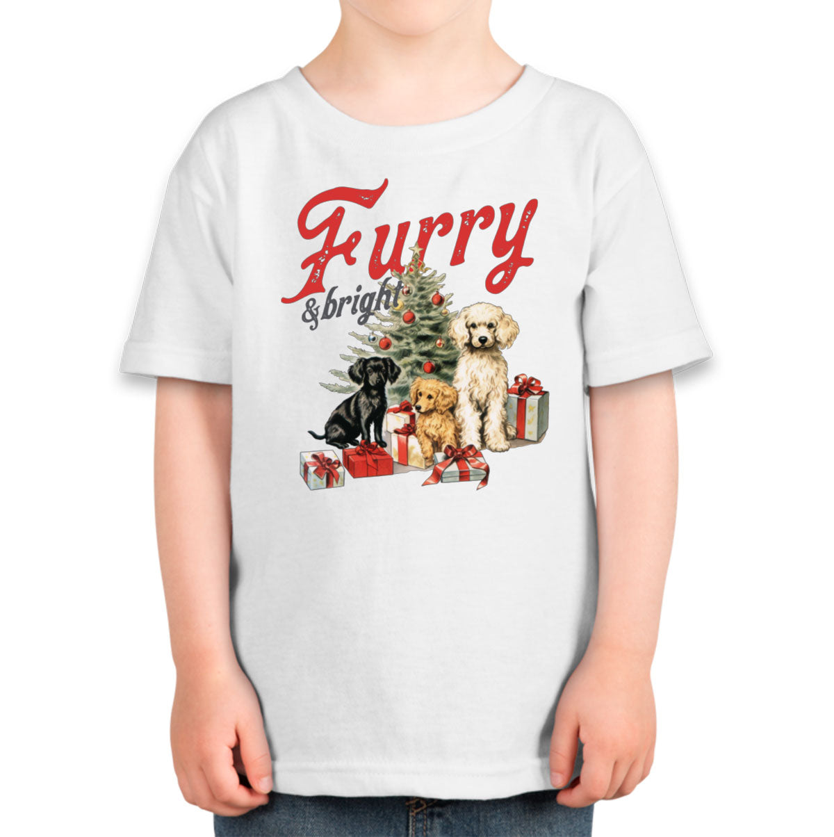 Furry And Bright Christmas Toddler T-shirt