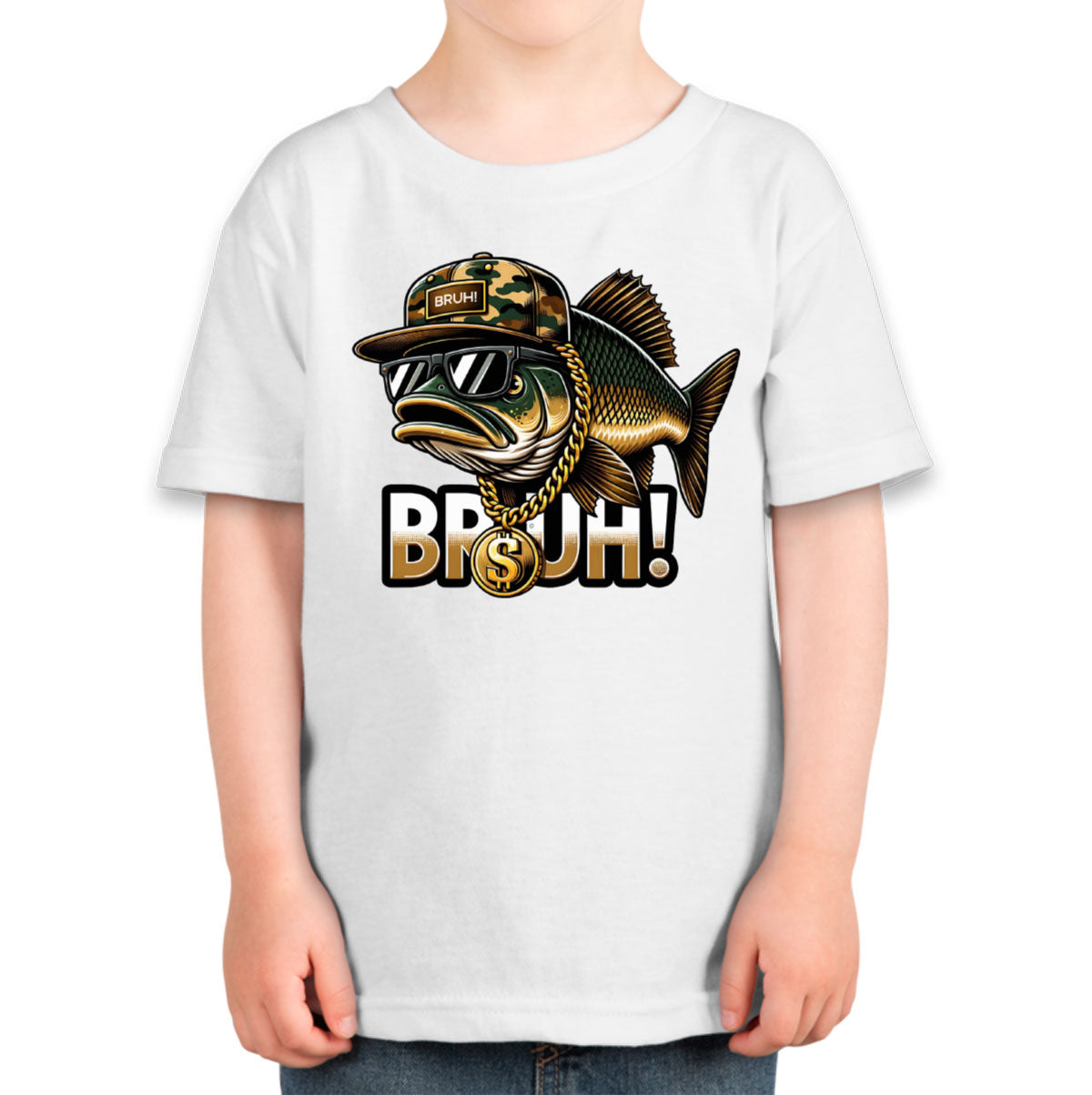 Funny Bass Fishing Toddler T-shirt