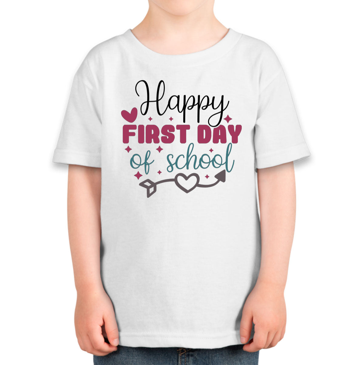 Happy First Day Of School Teacher Toddler T-shirt