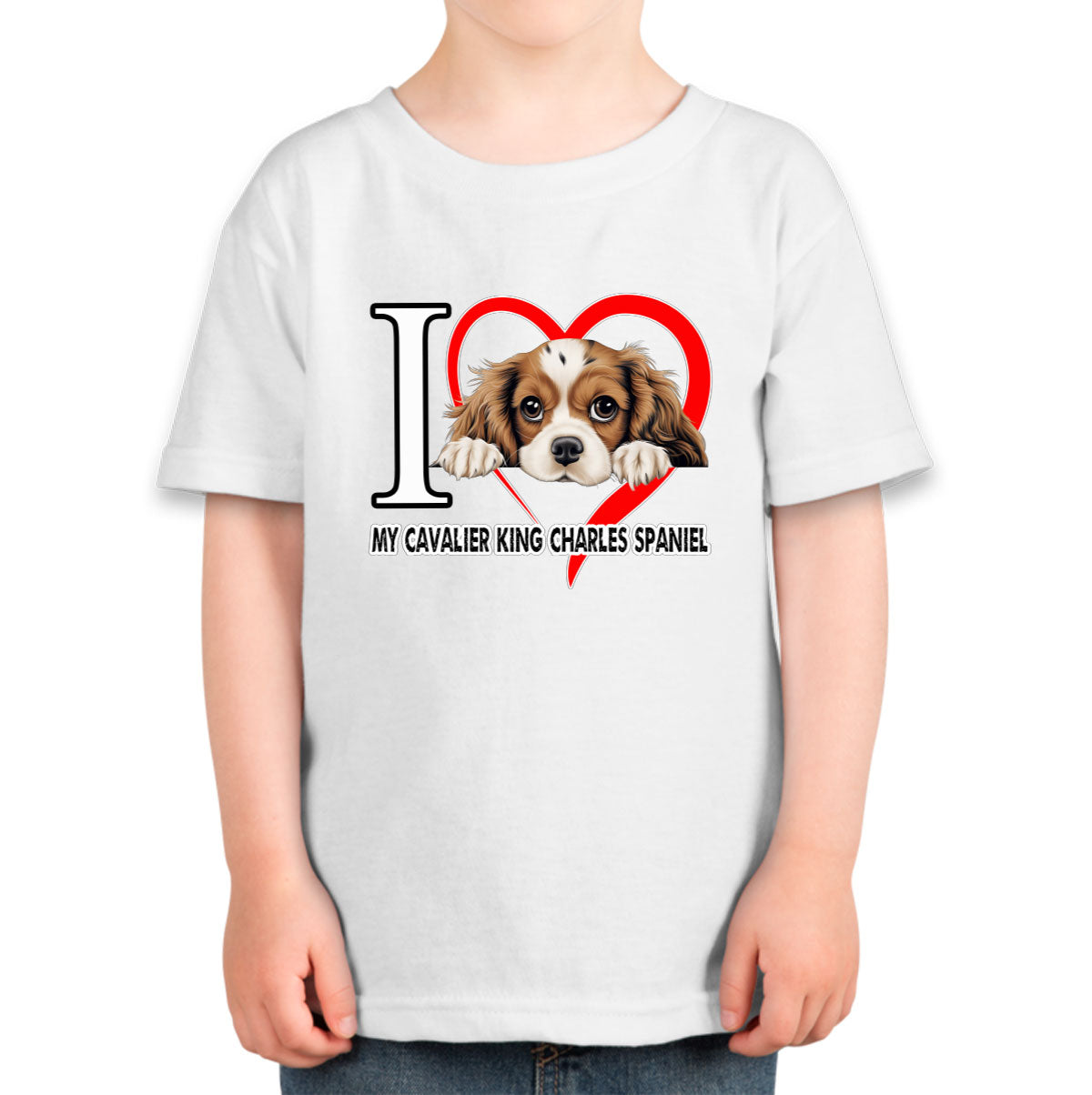 I Love My Cavalier King Charles Spaniel Dog Toddler T-shirt