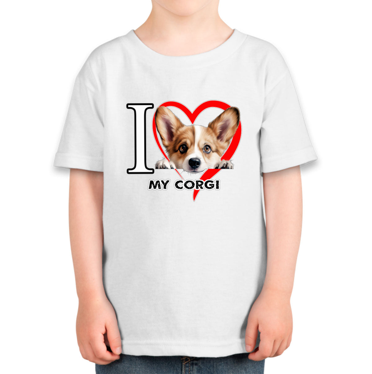 I Love My Corgi Dog Toddler T-shirt