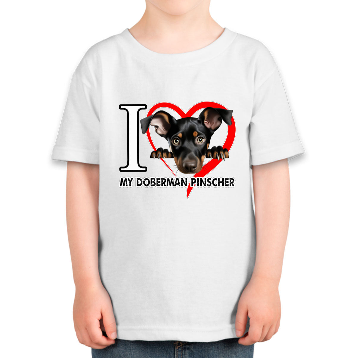 I Love My Miniature Pinscher Dog Toddler T-shirt