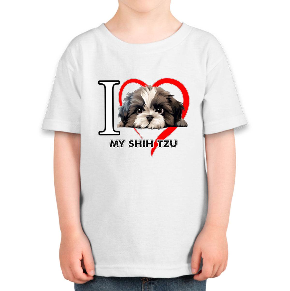 I Love My Shihtzu Dog Toddler T-shirt