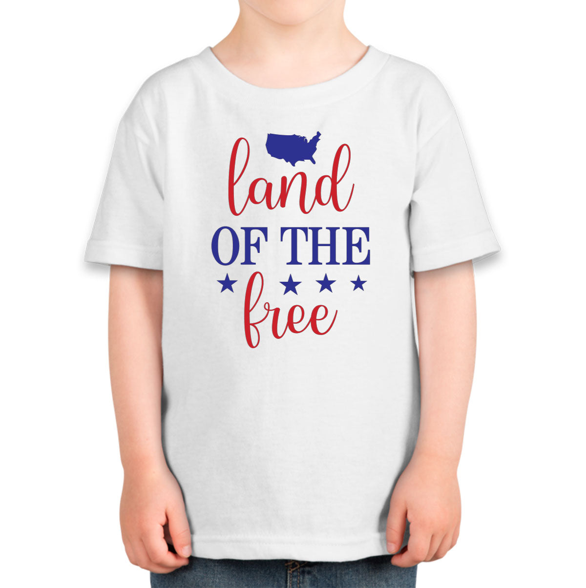 Land Of The Free Patriotic Toddler T-shirt