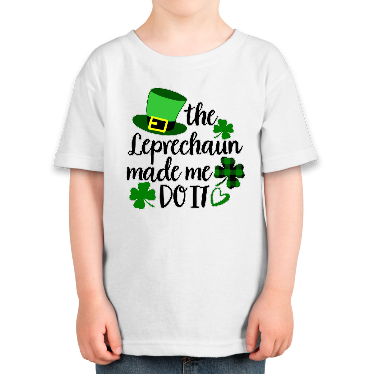 The Leprechaun Made Me Do It St. Patrick's Day Toddler T-shirt