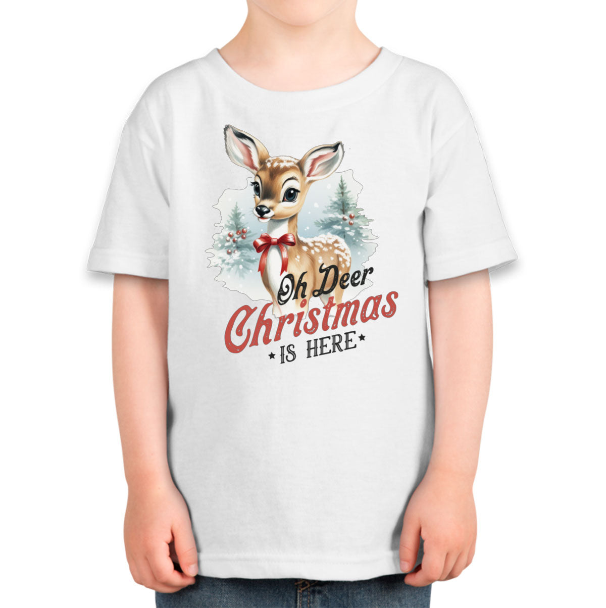 Oh Deer Christmas Here Toddler T-shirt