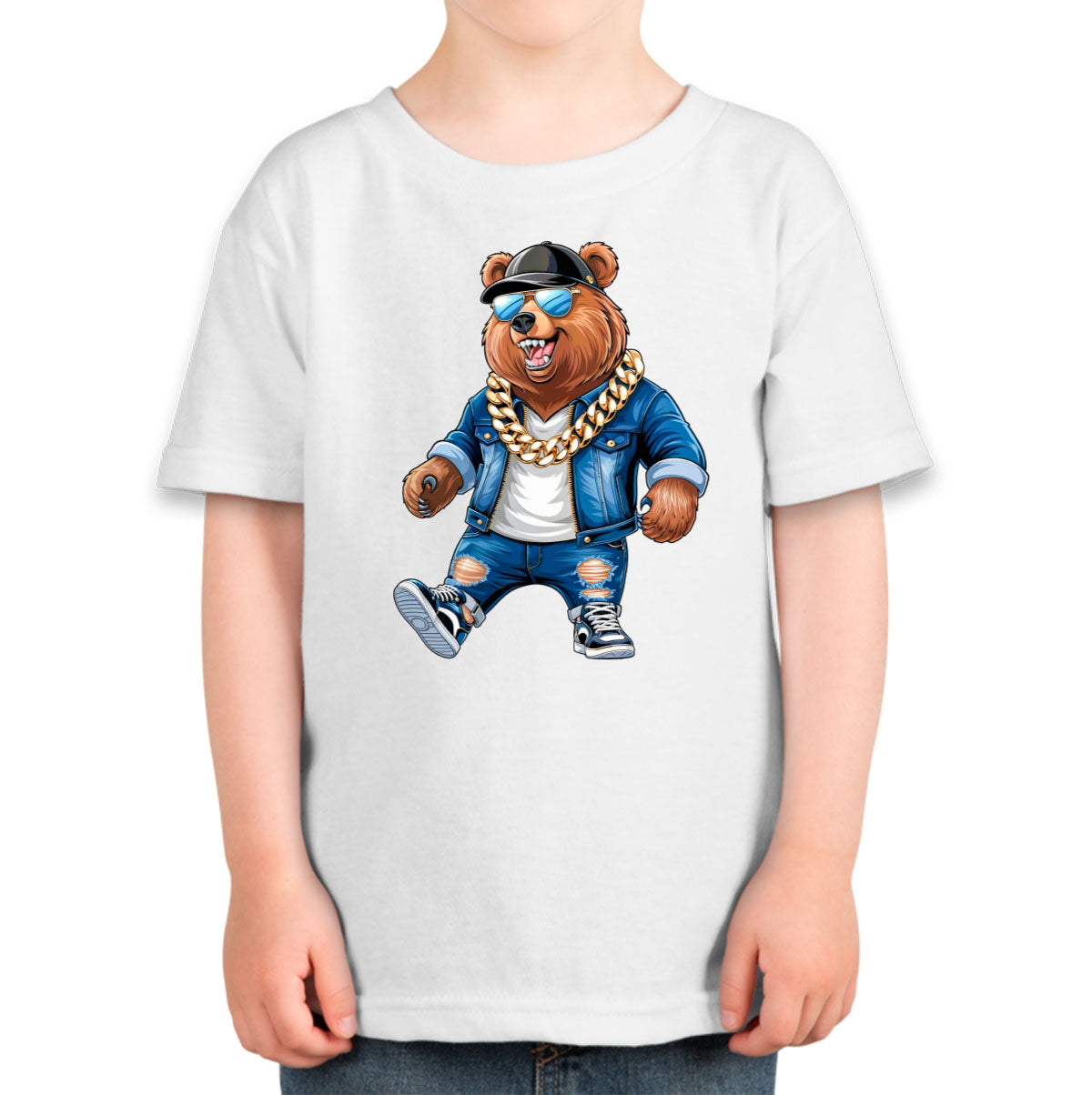 Cool Rapper Bear Toddler T-shirt