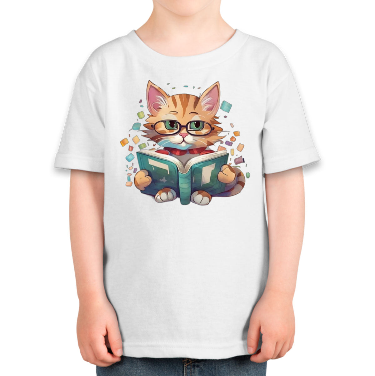 Reading Cat Toddler T-shirt