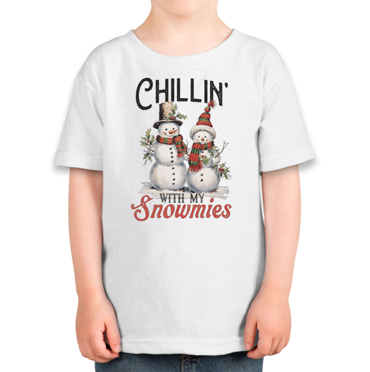 Chillin' With My Snowmies Christmas Toddler T-shirt