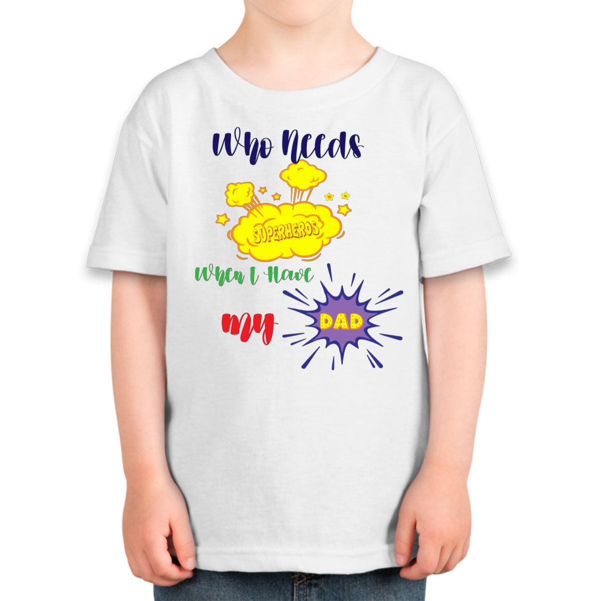 Superhero Dad Father's Day Toddler T-shirt