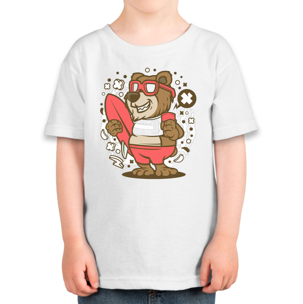 Surfer Bear Toddler T-shirt