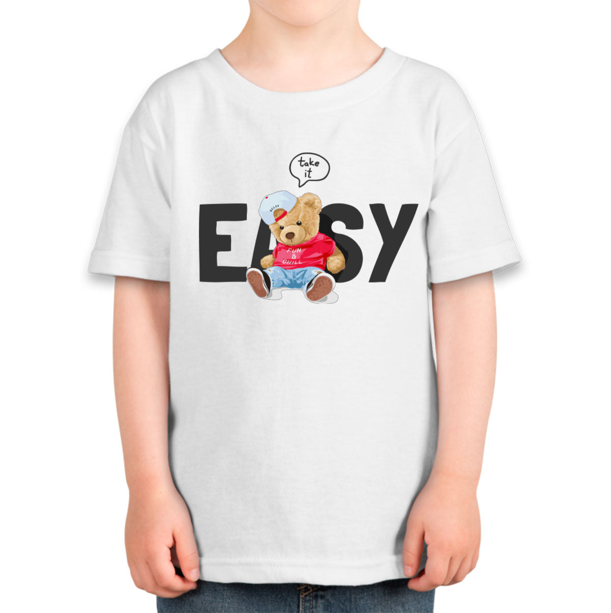 Teddy Bear Take It Easy Toddler T-shirt