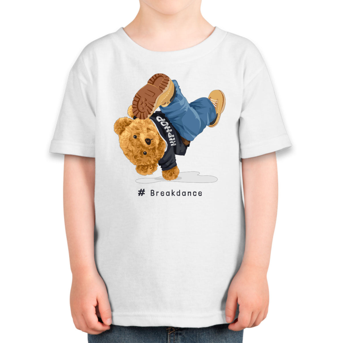 Teddy Bear Hiphop Breakdancing Toddler T-shirt
