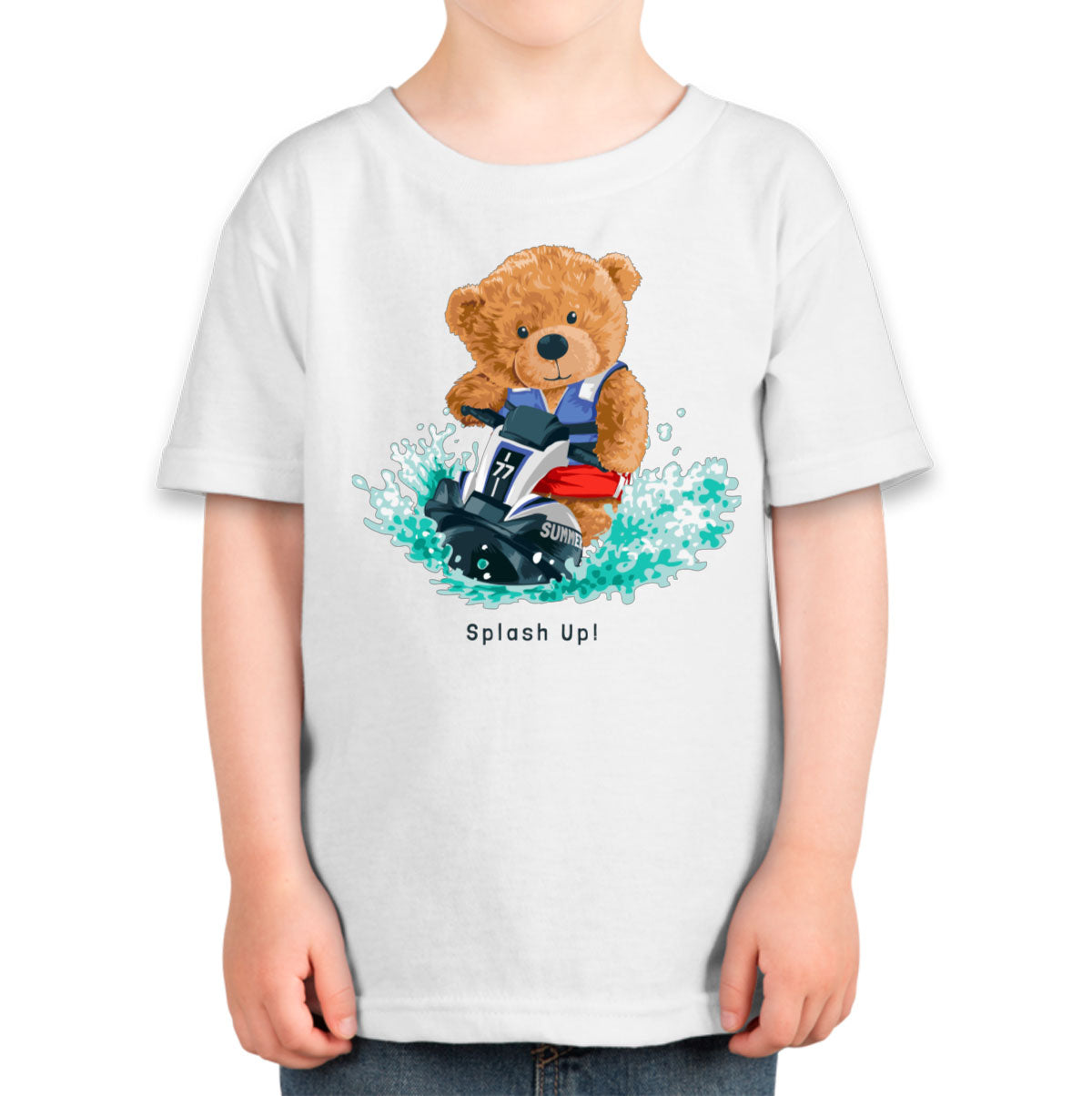 Teddy Bear Jet Ski Toddler T-shirt
