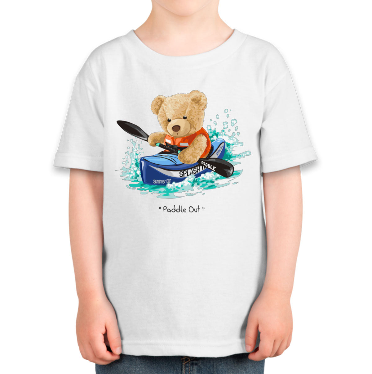 Teddy Bear Kayak Toddler T-shirt