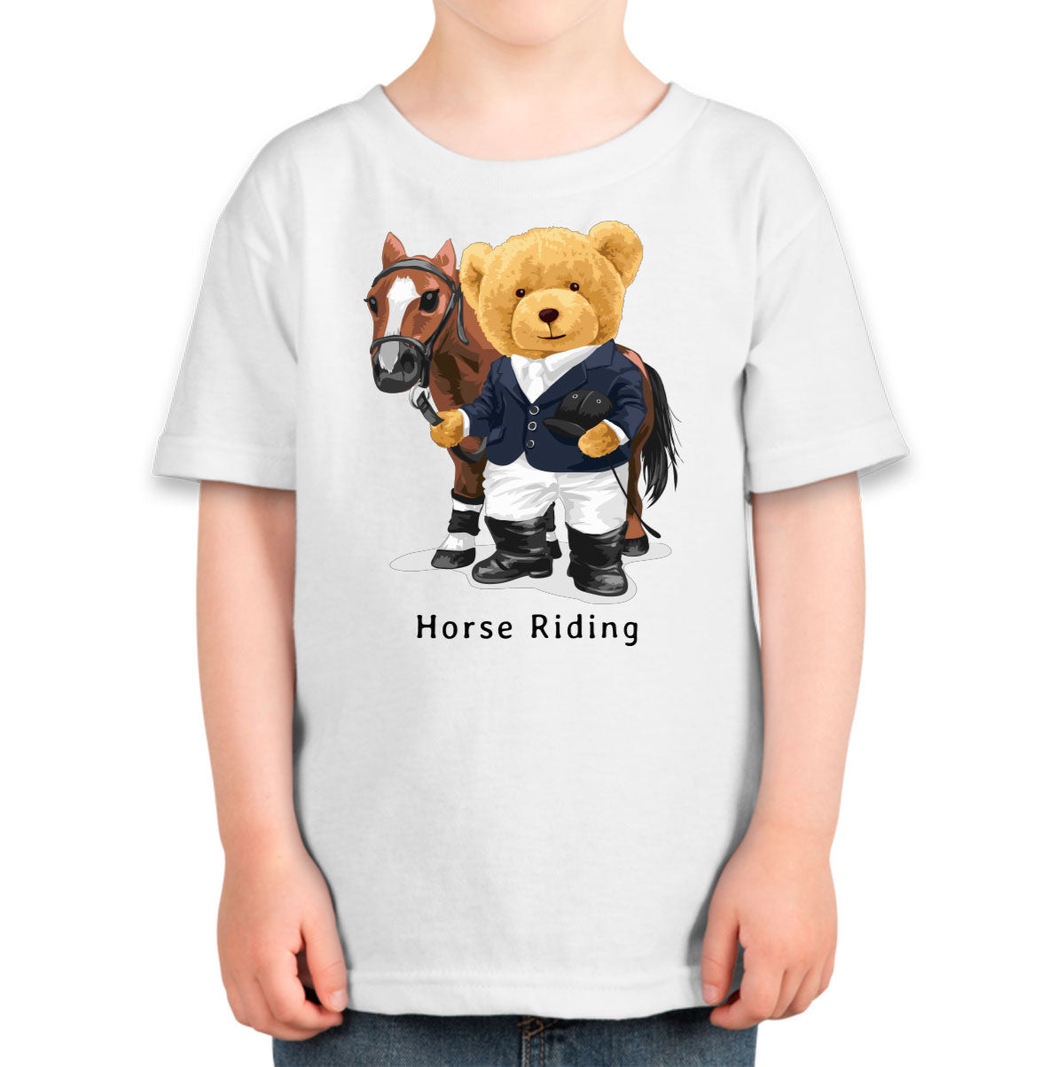 Teddy Bear Riding Toddler T-shirt