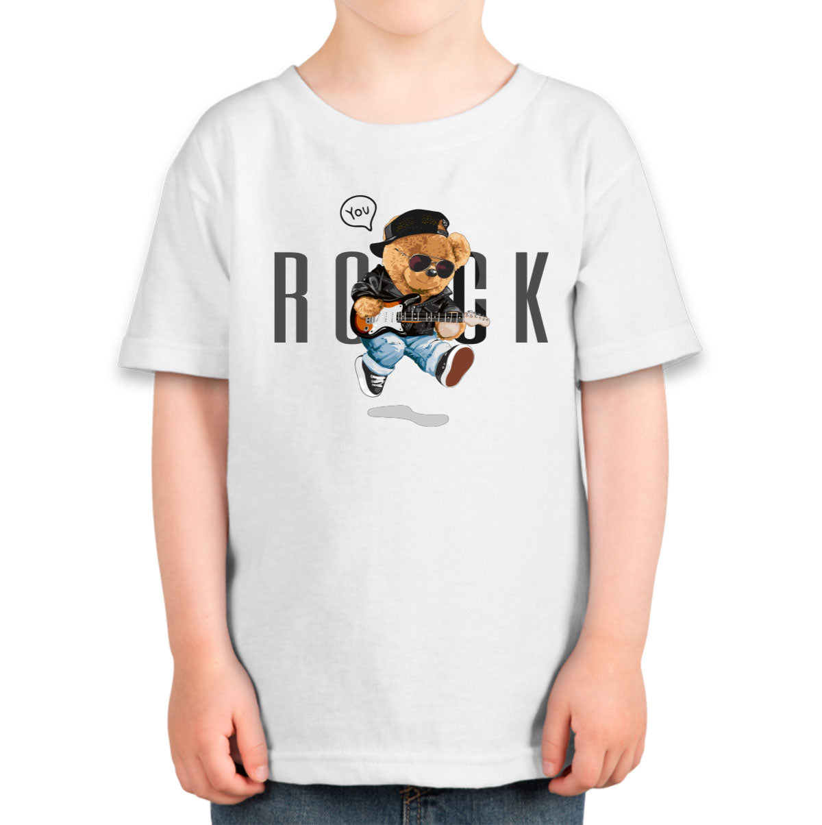 Teddy Bear Rock Toddler T-shirt