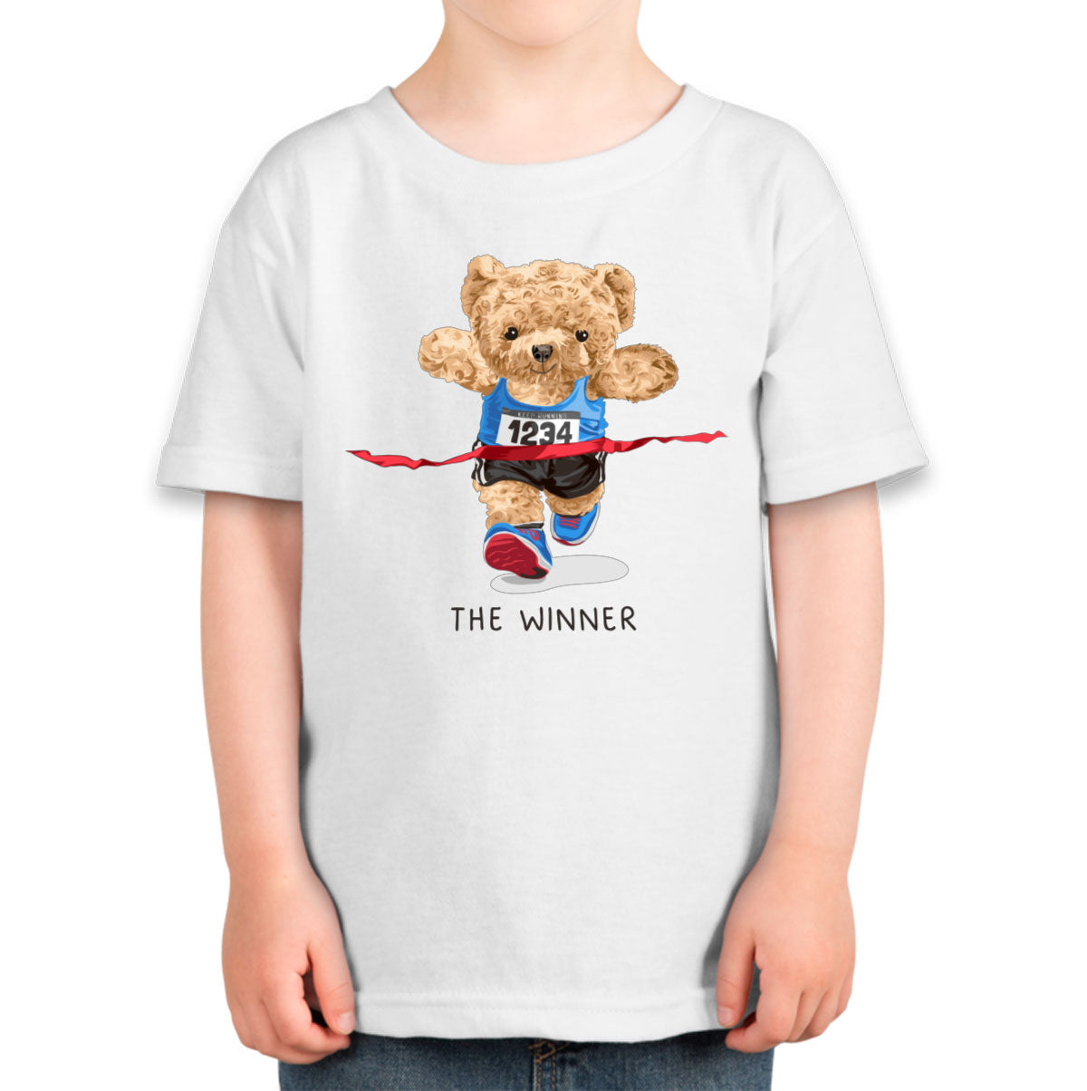 Teddy Bear Runner Toddler T-shirt