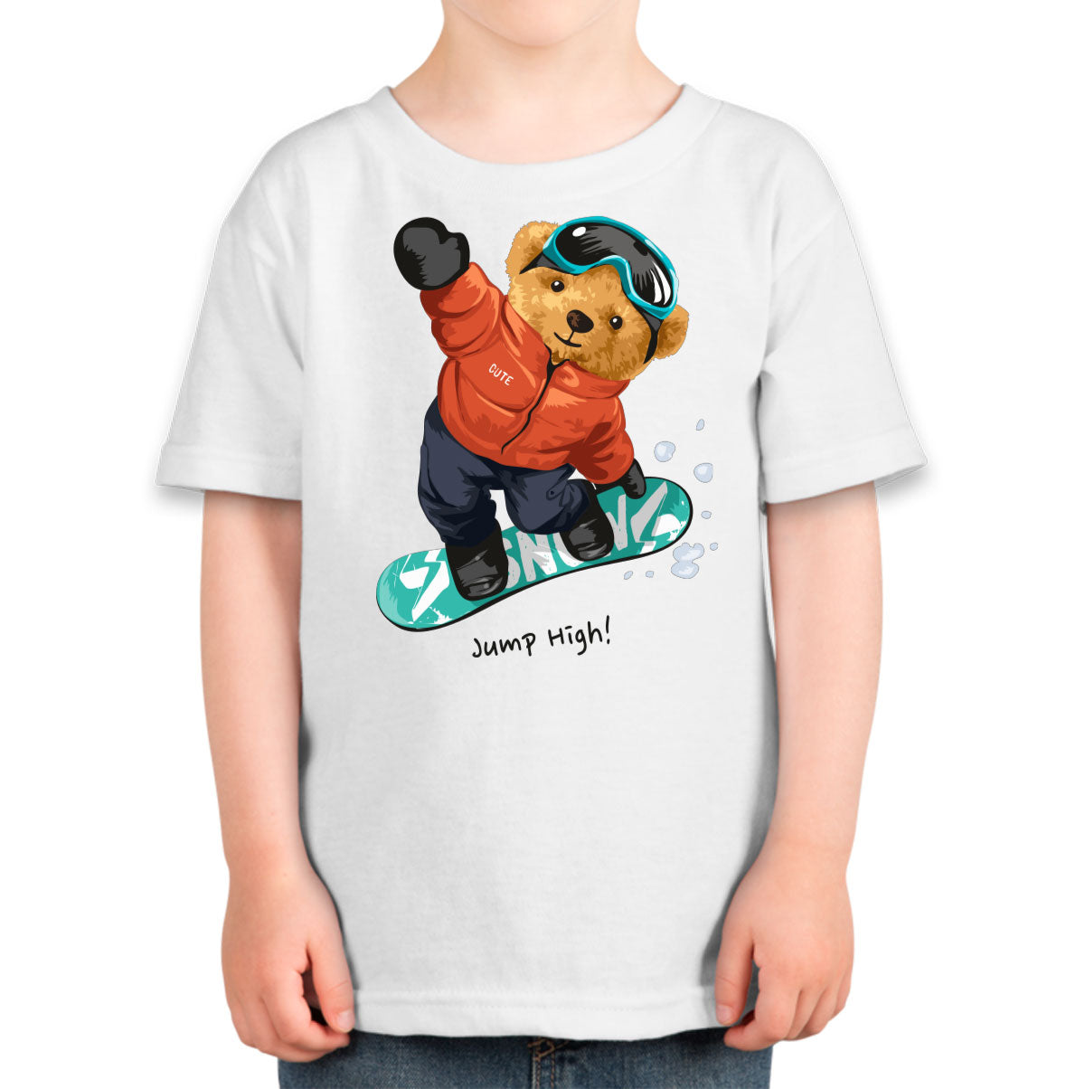 Teddy Bear Ski Board Toddler T-shirt