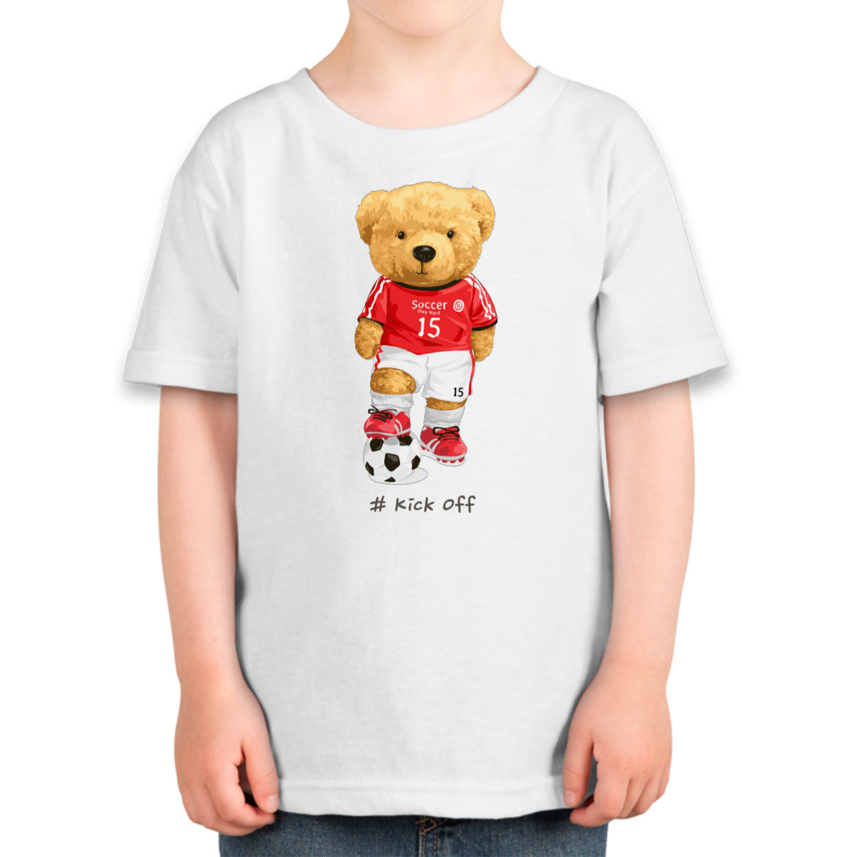 Teddy Bear Soccer Toddler T-shirt