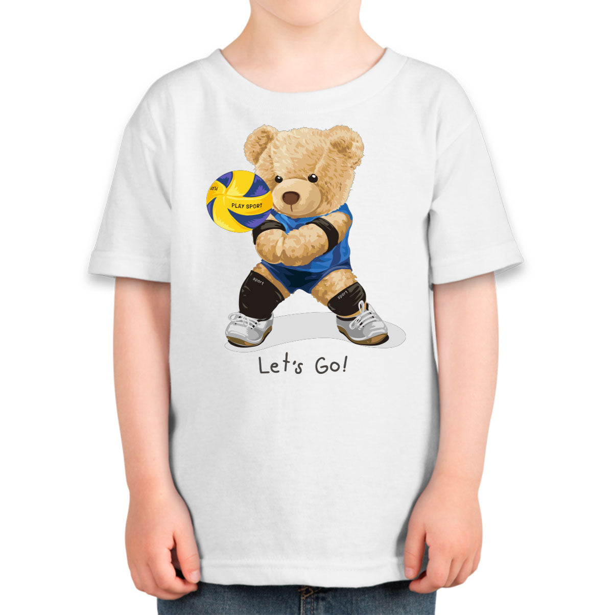 Teddy Bear Volleyball Toddler T-shirt