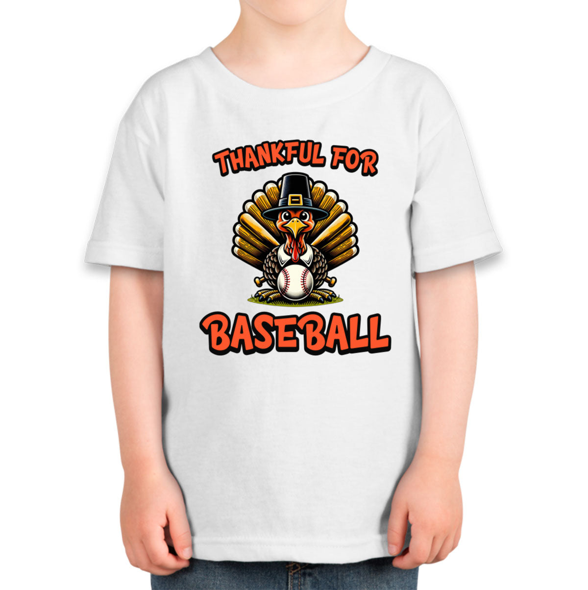 Thankful For Baseball Toddler T-shirt