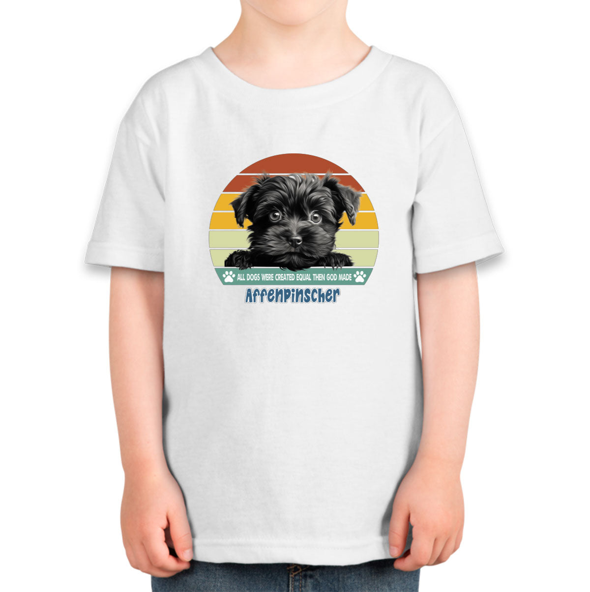 All Dogs Were Created Equal Affenpinscher Toddler T-shirt
