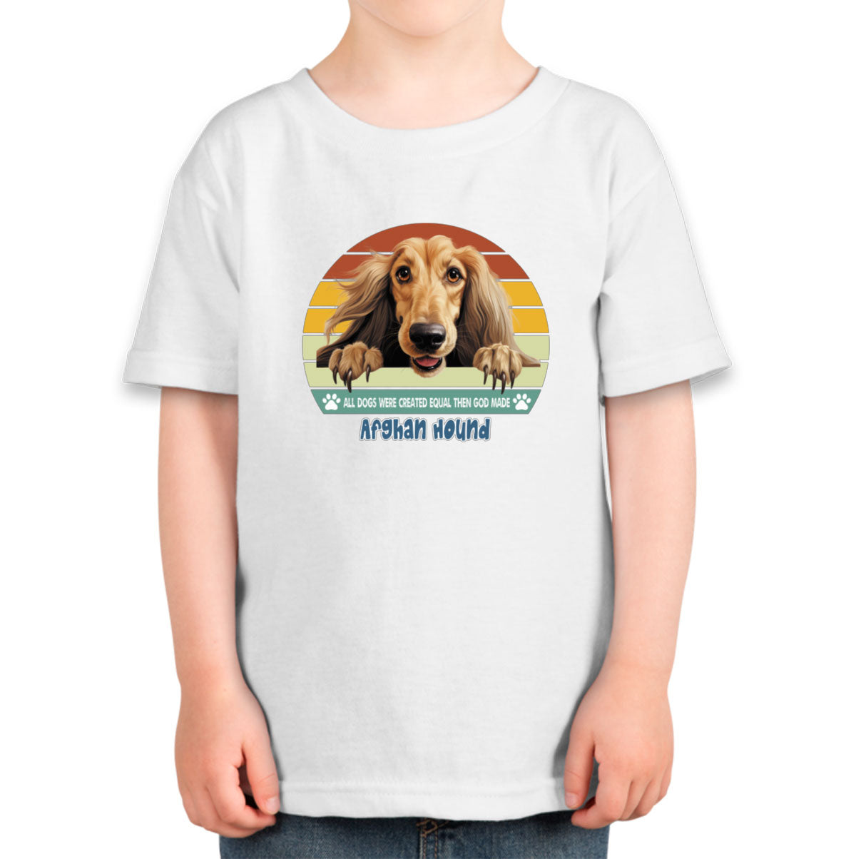 All Dogs Were Created Equal Afghan Hound Toddler T-shirt