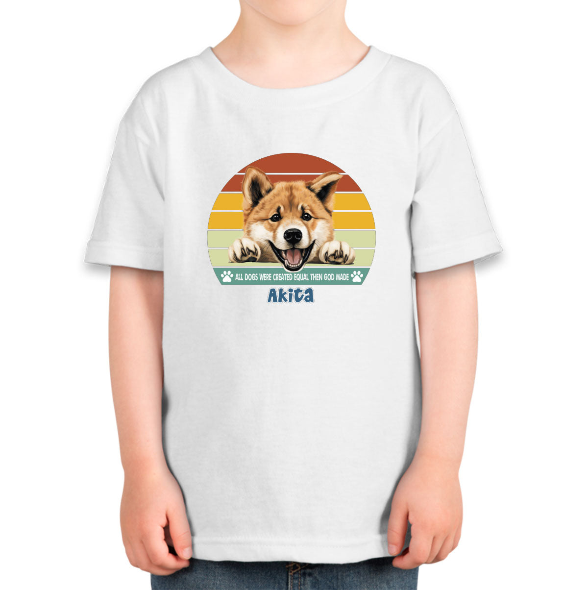 All Dogs Were Created Equal Akita Toddler T-shirt