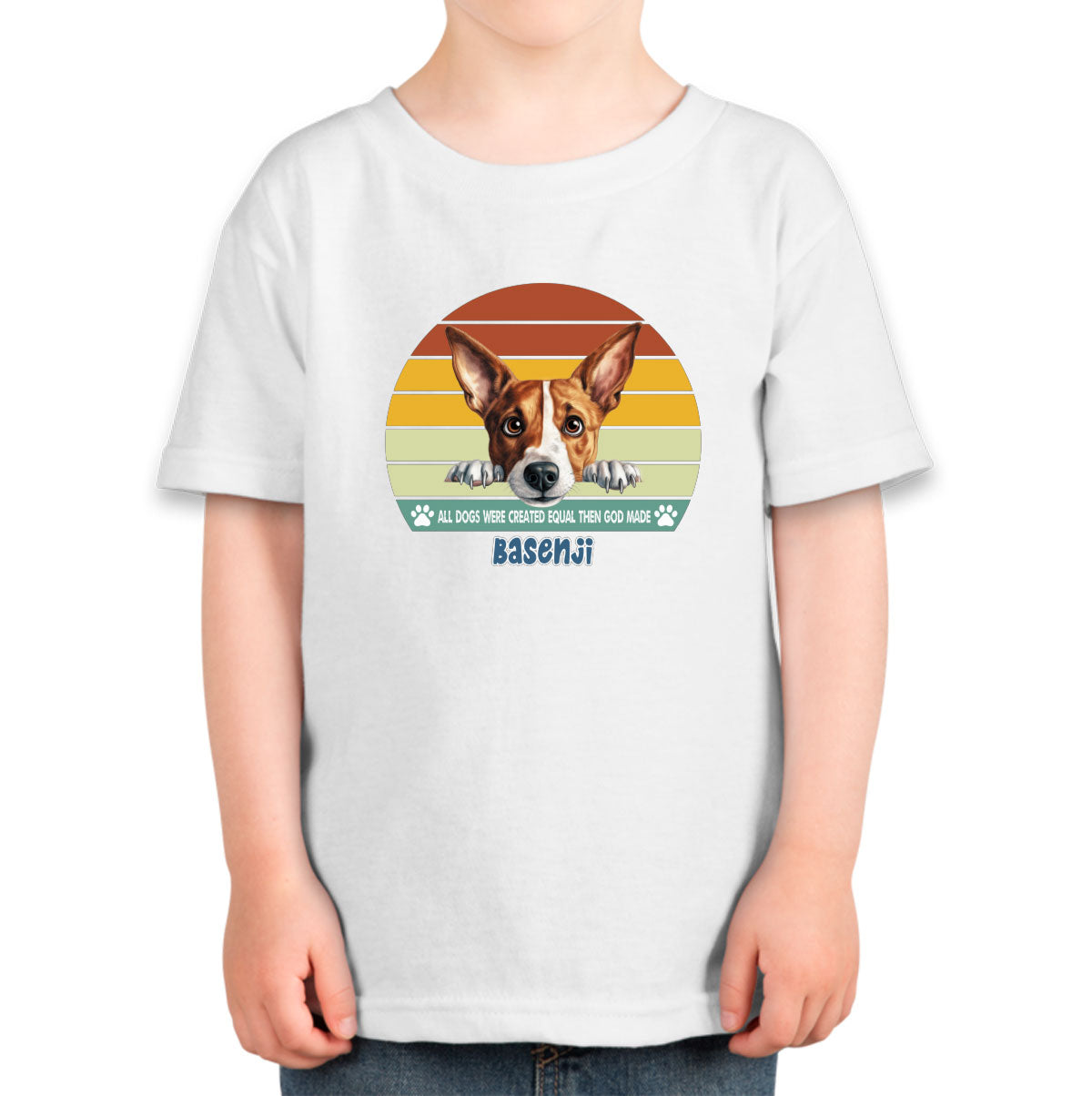 All Dogs Were Created Equal Basenji Toddler T-shirt