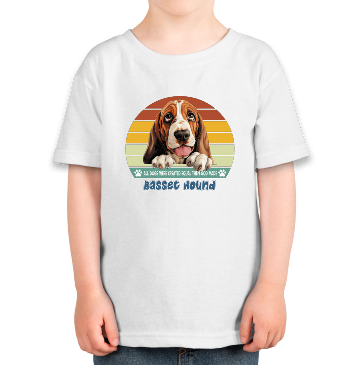 All Dogs Were Created Equal Basset Hound Toddler T-shirt