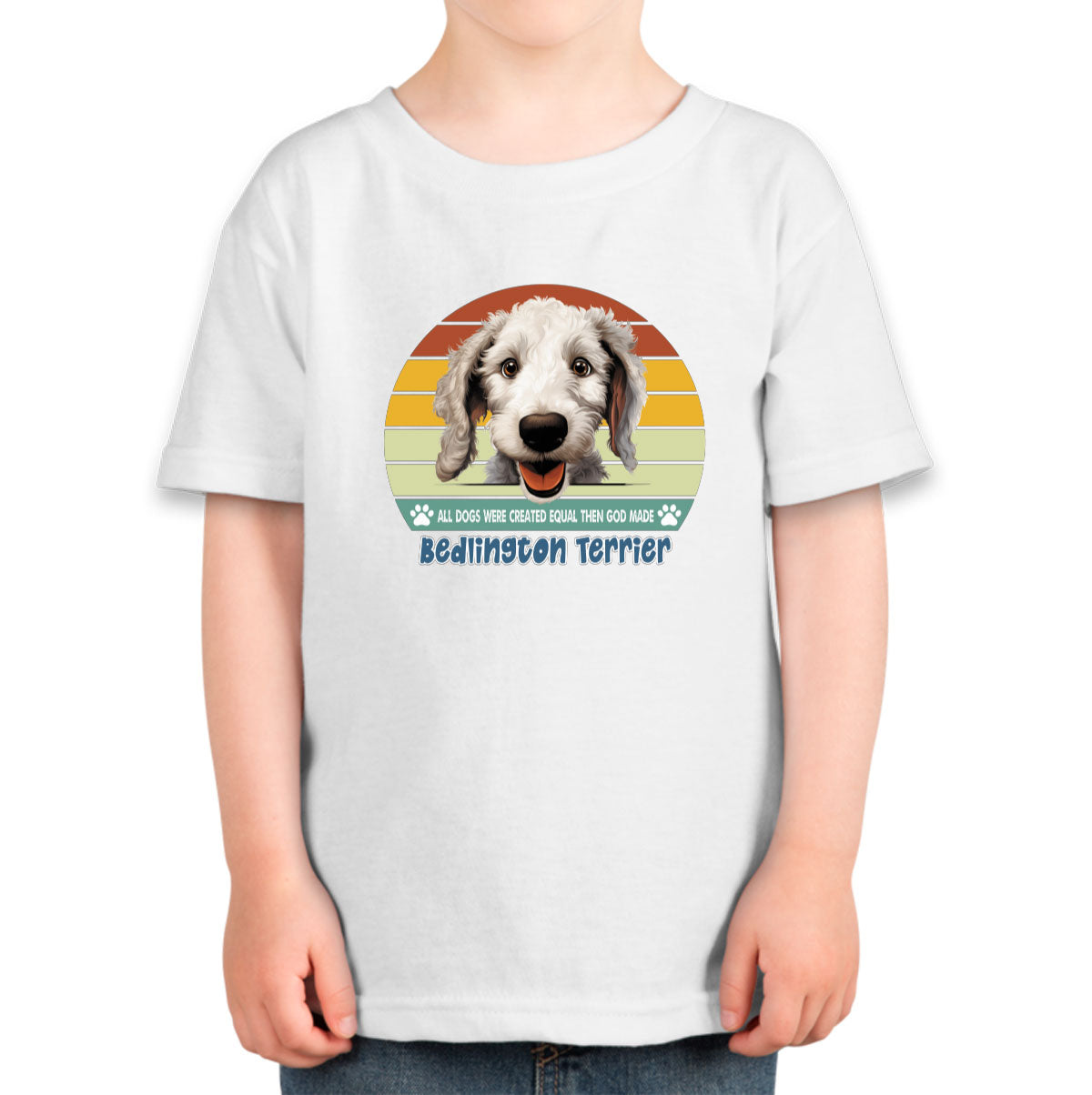 All Dogs Were Created Equal Bedlington Terrier Toddler T-shirt