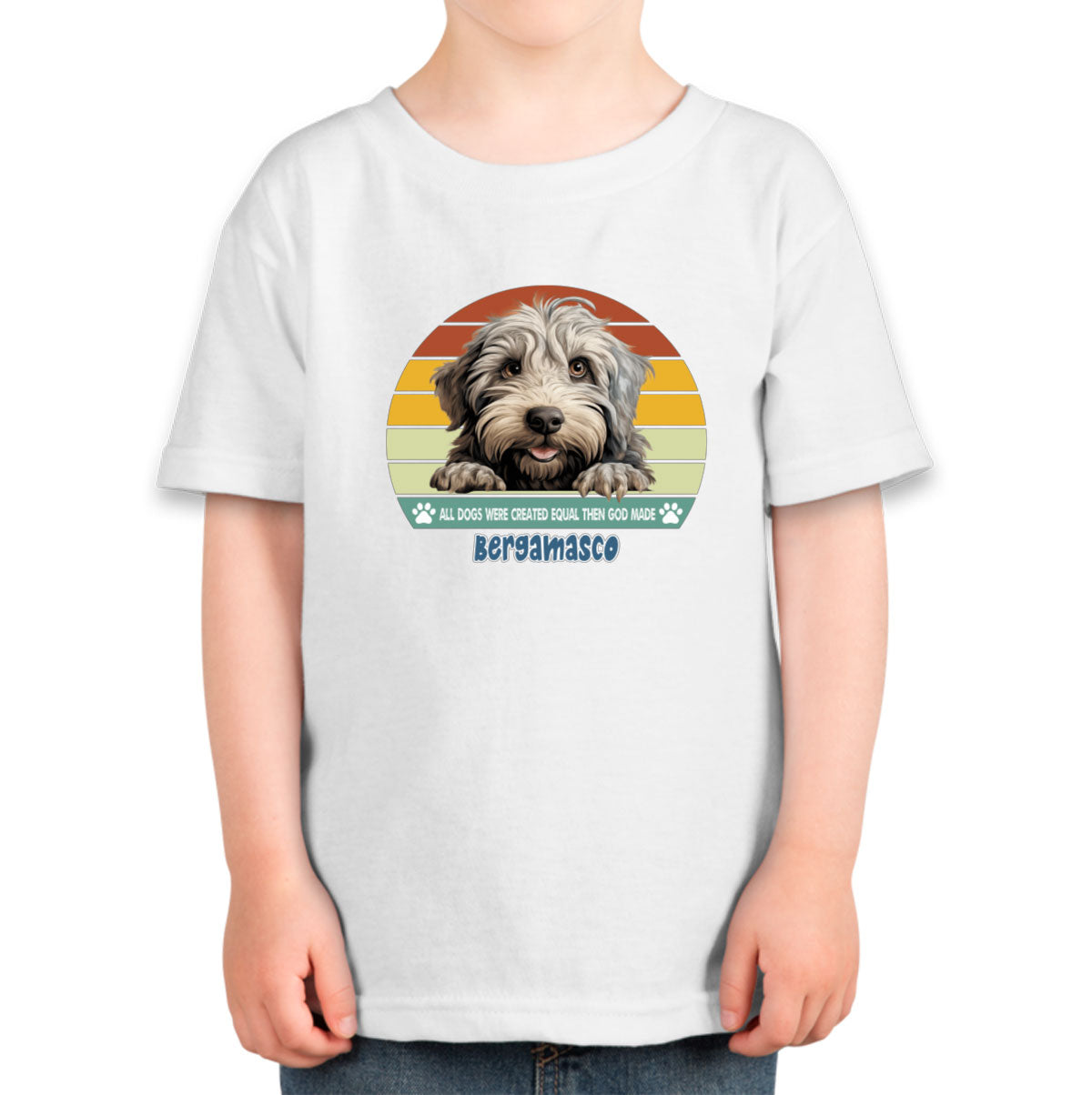 All Dogs Were Created Equal Bergamasco Toddler T-shirt