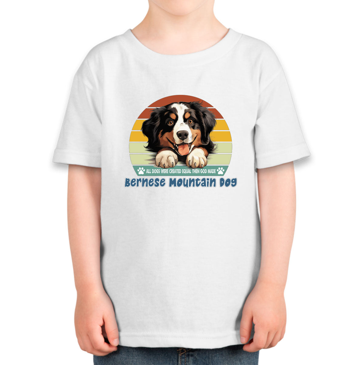 All Dogs Were Created Equal Bernese Mountain Dog Toddler T-shirt