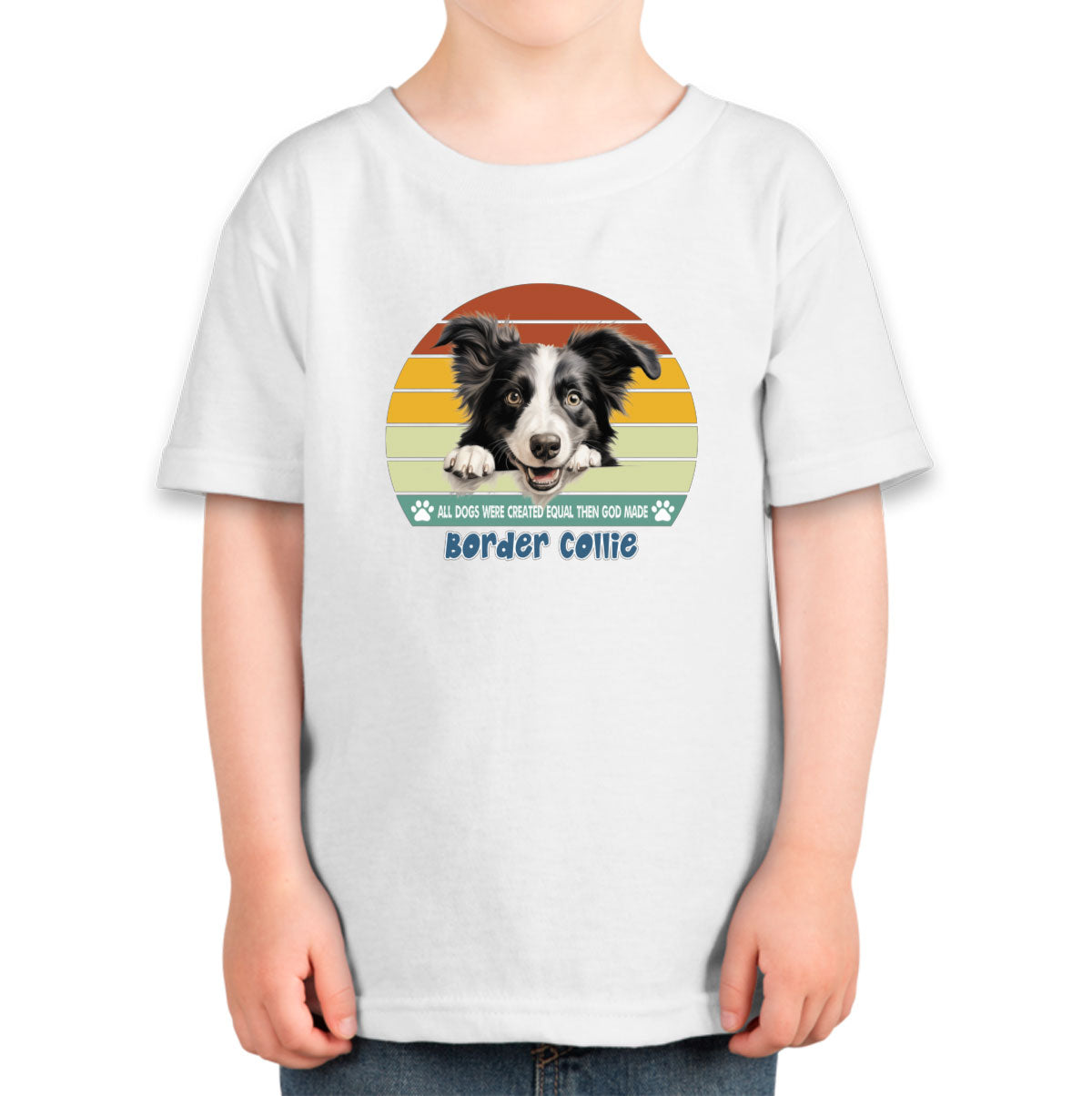 All Dogs Were Created Equal Border Collie Toddler T-shirt