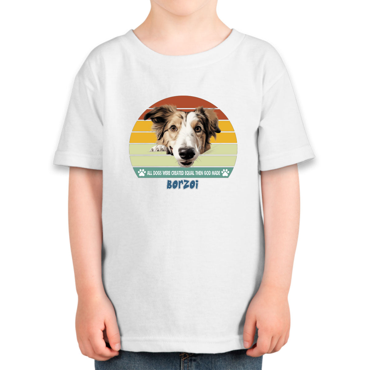 All Dogs Were Created Equal Borzoi Toddler T-shirt