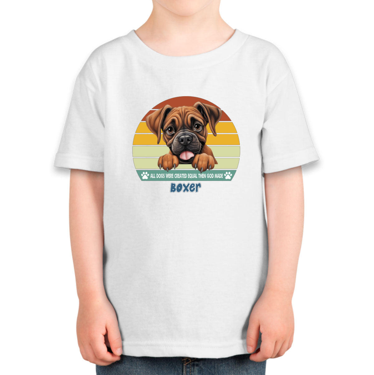 All Dogs Were Created Equal Boxer Toddler T-shirt