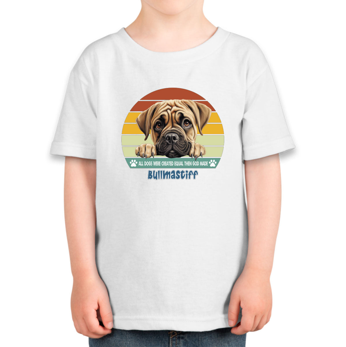 All Dogs Were Created Equal Bullmastiff Toddler T-shirt