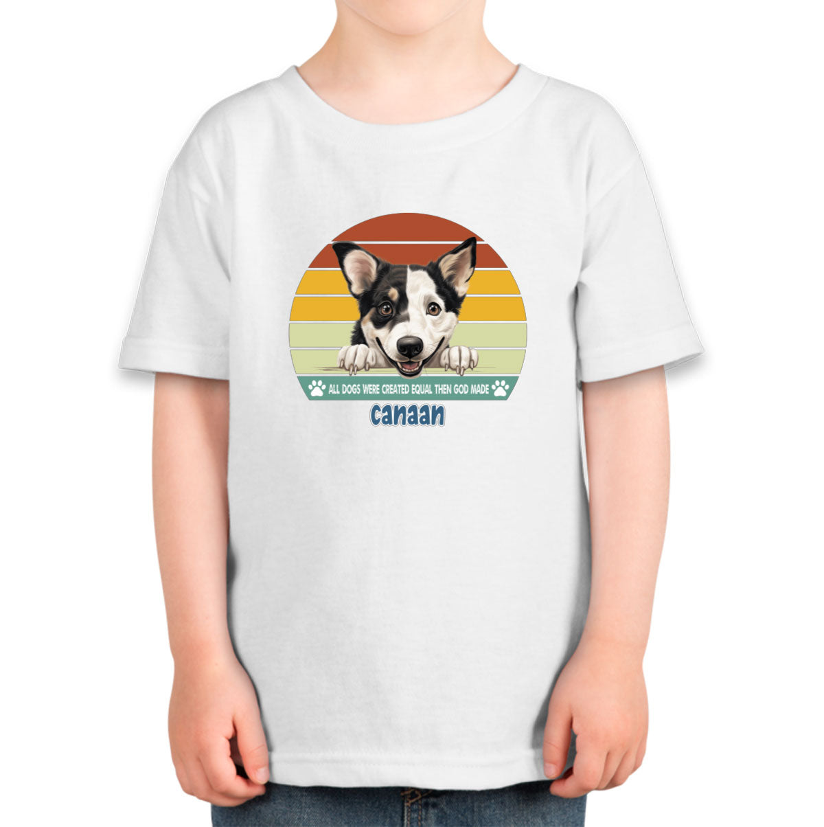 All Dogs Were Created Equal Canaan Toddler T-shirt