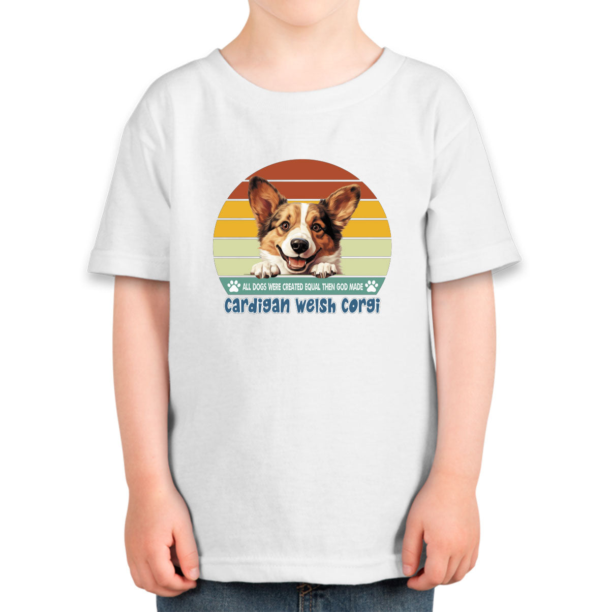 All Dogs Were Created Equal Cardigan Welsh Corgi Toddler T-shirt