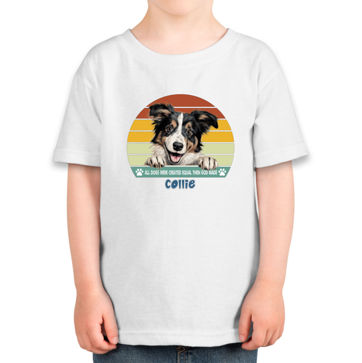 All Dogs Were Created Equal Collie Toddler T-shirt