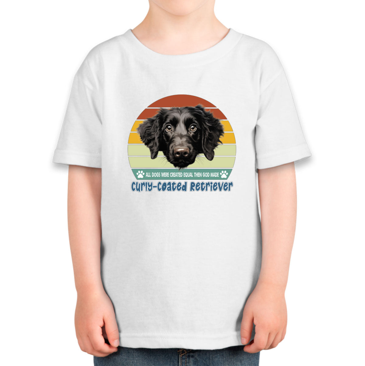 All Dogs Were Created Equal Curly Coated Retriever Toddler T-shirt