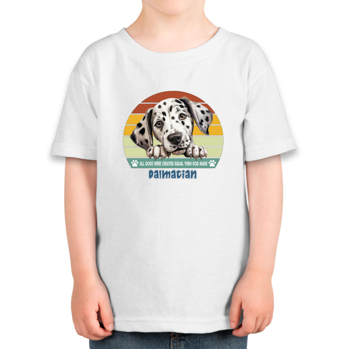 All Dogs Were Created Equal Dalmatian Toddler T-shirt