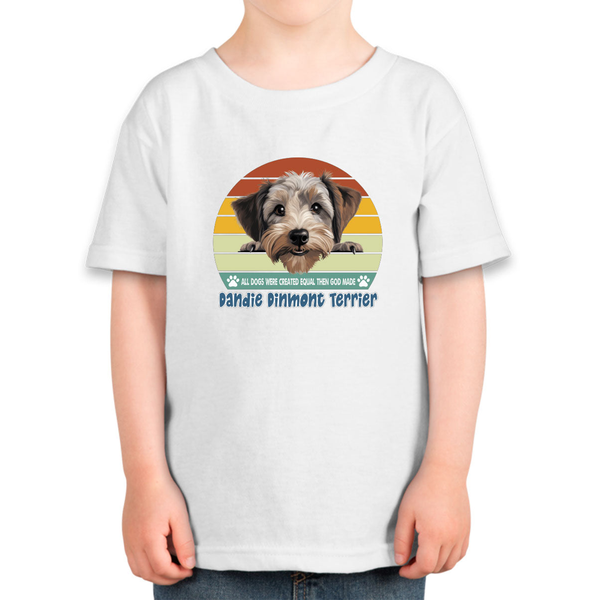 All Dogs Were Created Equal Dandie Dinmont Terrier Toddler T-shirt