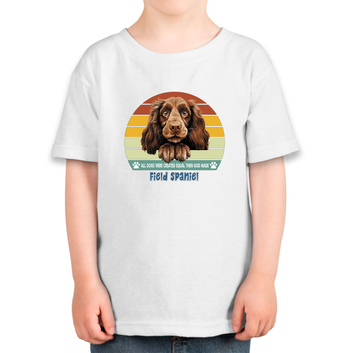All Dogs Were Created Equal Field Spaniel Toddler T-shirt